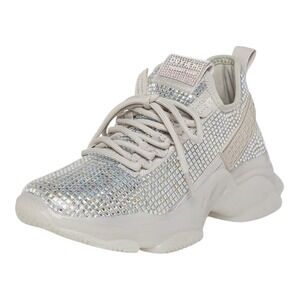 SM NY 90 Steve Madden‎ Inspired Sneakers Rhinestone Embellished Chunky Size 7.5M